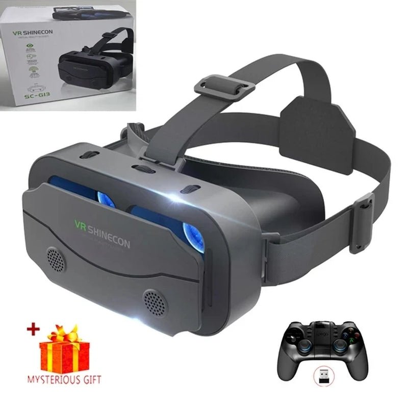 VR Glasses 3D Virtual Reality Headset Devices Helmet Lenses Goggles Smart for Smartphones Phone Cell Mobile Game Viar Viewer Set - Stan's Electronics