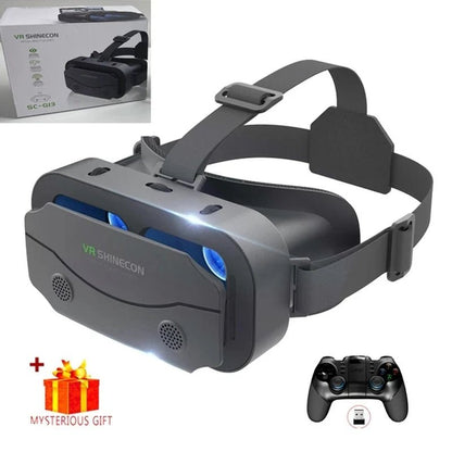 VR Glasses 3D Virtual Reality Headset Devices Helmet Lenses Goggles Smart for Smartphones Phone Cell Mobile Game Viar Viewer Set - Stan's Electronics