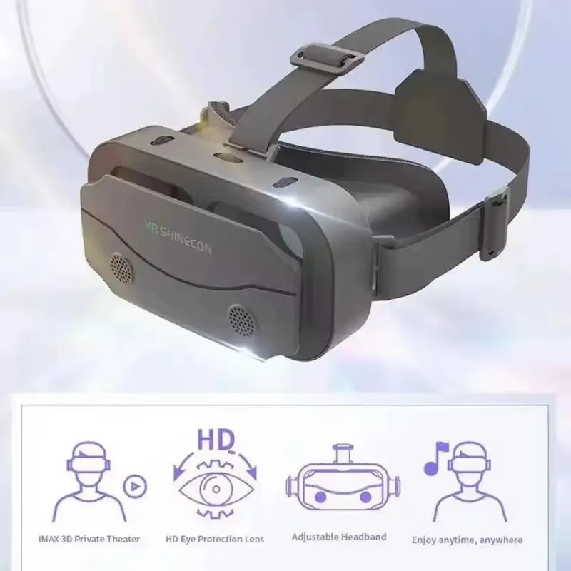 VR Glasses 3D Virtual Reality Headset Devices Helmet Lenses Goggles Smart for Smartphones Phone Cell Mobile Game Viar Viewer Set - Stan's Electronics