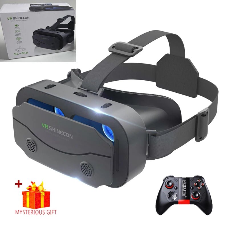 VR Glasses 3D Virtual Reality Headset Devices Helmet Lenses Goggles Smart for Smartphones Phone Cell Mobile Game Viar Viewer Set - Stan's Electronics