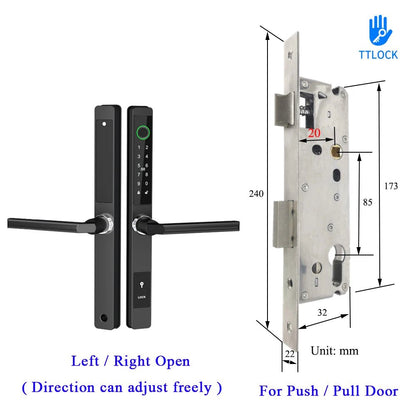 Waterproof Smart Lock – Fingerprint, Password & Card Access for Sliding Doors - Stan's Electronics