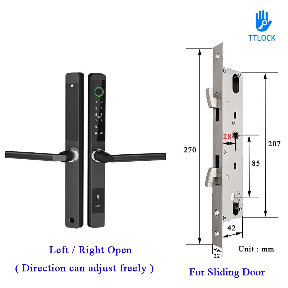 Waterproof Smart Lock – Fingerprint, Password & Card Access for Sliding Doors - Stan's Electronics