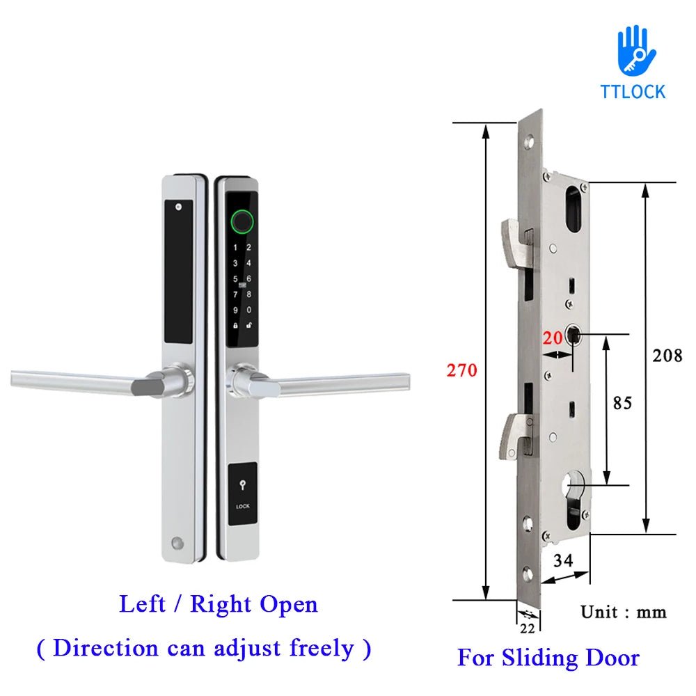 Waterproof Smart Lock – Fingerprint, Password & Card Access for Sliding Doors - Stan's Electronics