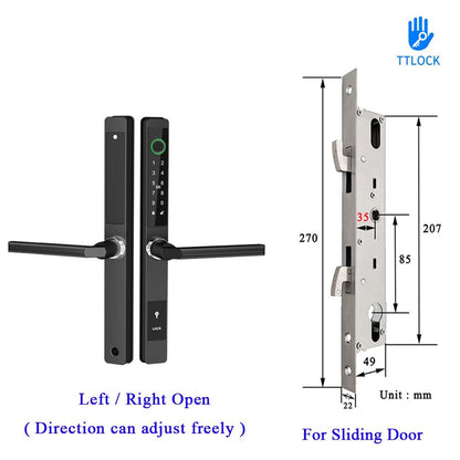 Waterproof Smart Lock – Fingerprint, Password & Card Access for Sliding Doors - Stan's Electronics