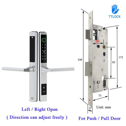 Waterproof Smart Lock – Fingerprint, Password & Card Access for Sliding Doors - Stan's Electronics