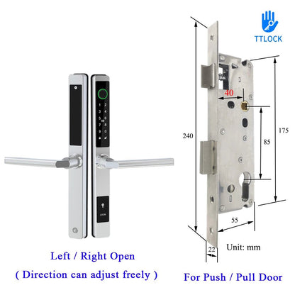 Waterproof Smart Lock – Fingerprint, Password & Card Access for Sliding Doors - Stan's Electronics