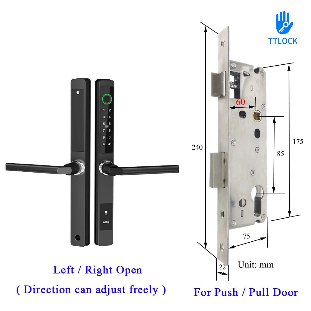 Waterproof Smart Lock – Fingerprint, Password & Card Access for Sliding Doors - Stan's Electronics