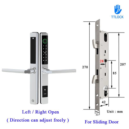 Waterproof Smart Lock – Fingerprint, Password & Card Access for Sliding Doors - Stan's Electronics