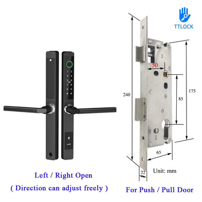 Waterproof Smart Lock – Fingerprint, Password & Card Access for Sliding Doors - Stan's Electronics