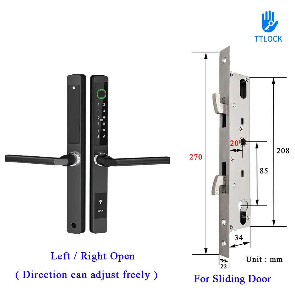 Waterproof Smart Lock – Fingerprint, Password & Card Access for Sliding Doors - Stan's Electronics